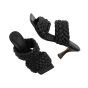 Toral gevlochten leren sandalen zwart TL-12622