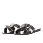 Toral dames leren sandalen met studs zwart