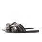Toral dames leren sandalen met studs zwart