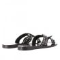 Toral dames leren sandalen met studs zwart